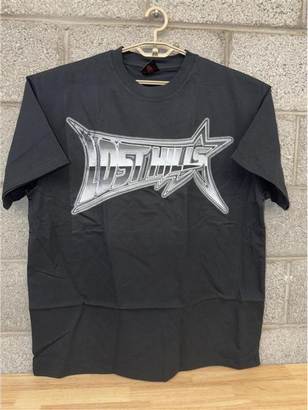 Lost Hills T-Shirt 2XL Gothic Streetwear Flame Logo Rare